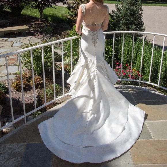 Madison James Mermaid Wedding Dress - Picture 2 of 6